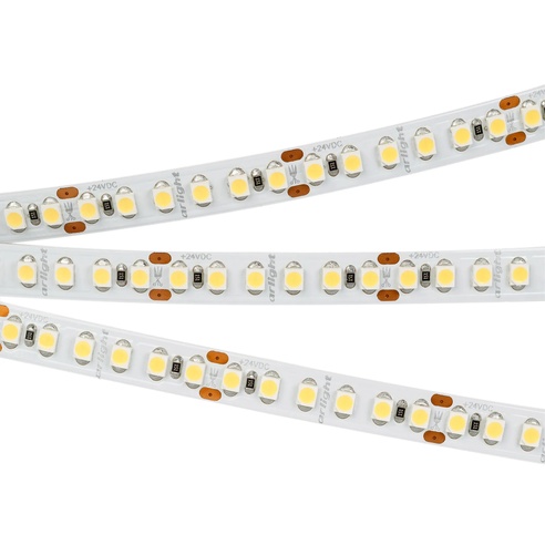 Лента светодиодная RT6-3528-180 24V Warm2700 3x (900 LED) (Arlight, 14.4 Вт/м, IP20)