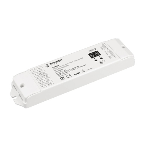 INTELLIGENT ARLIGHT Диммер DALI-PWM-105-82-1G-SH-D2-DRI-PS-SUF White (12-48V, 5x3A) (IARL, IP20 Пластик, 5 лет)