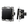 Механизм выключателя двухклавишный проходной SWT-MKP2-PL-BK-V (250V, 10A) (Arlight, -)