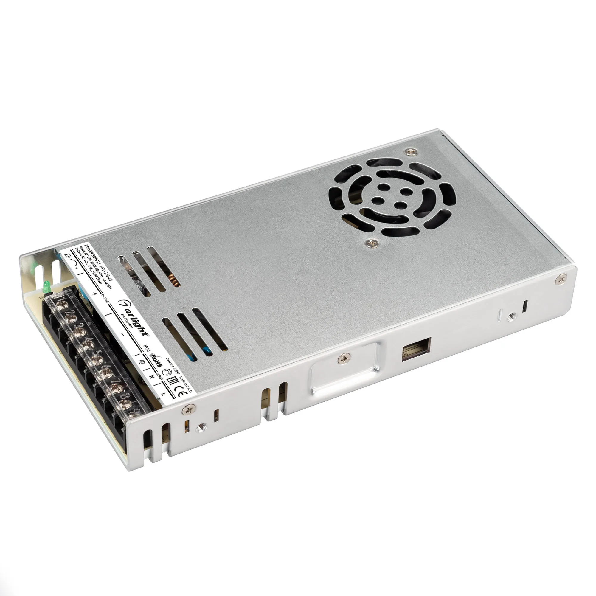 Блок питания HTS-350-48 (48V, 7.3A, 350W) (Arlight, IP20 Сетка, 3 года) - изображение товара