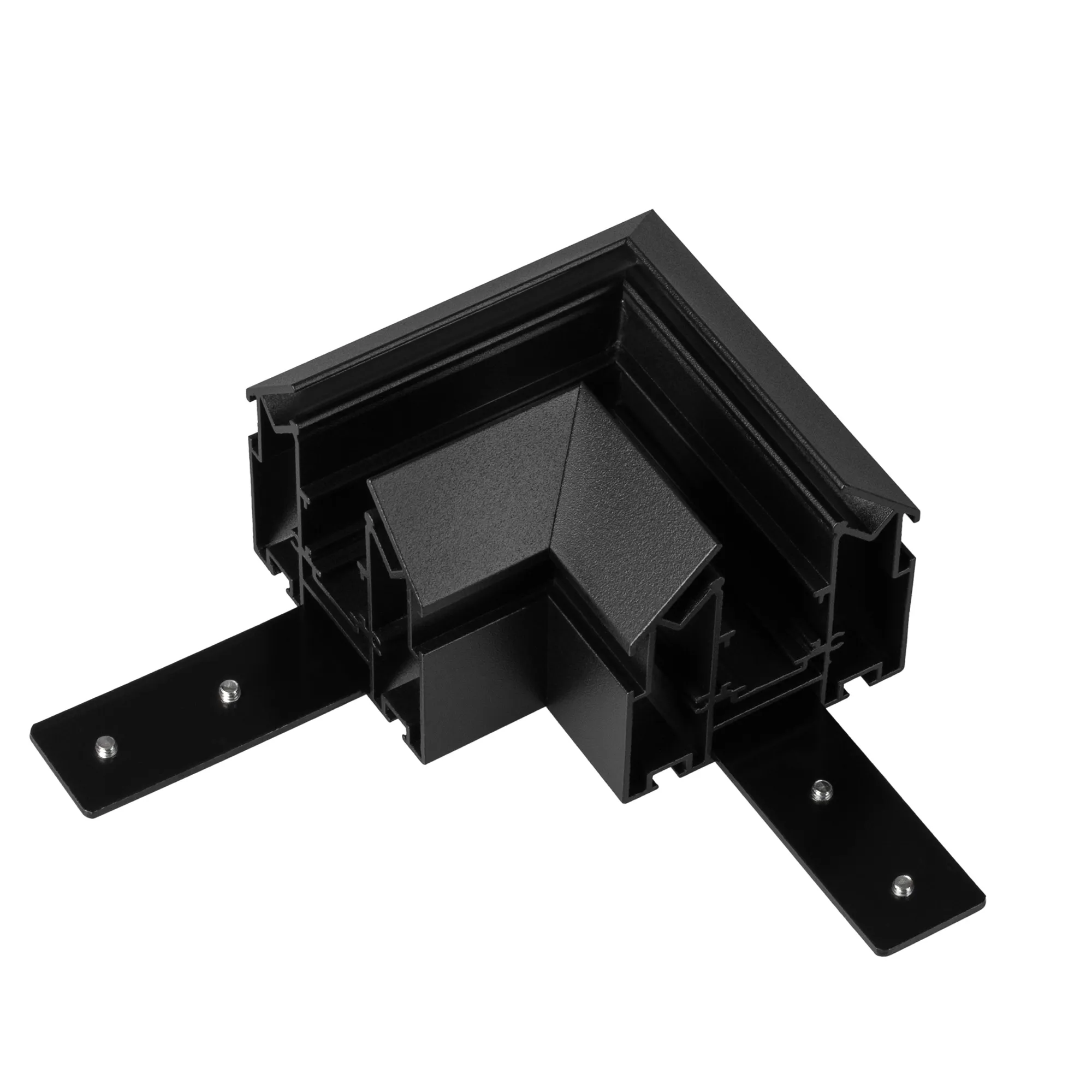 Коннектор угловой MAG-ORIENT-CON-2653-STR-G-L90 (BK) (Arlight, IP20 Металл, 3 года)