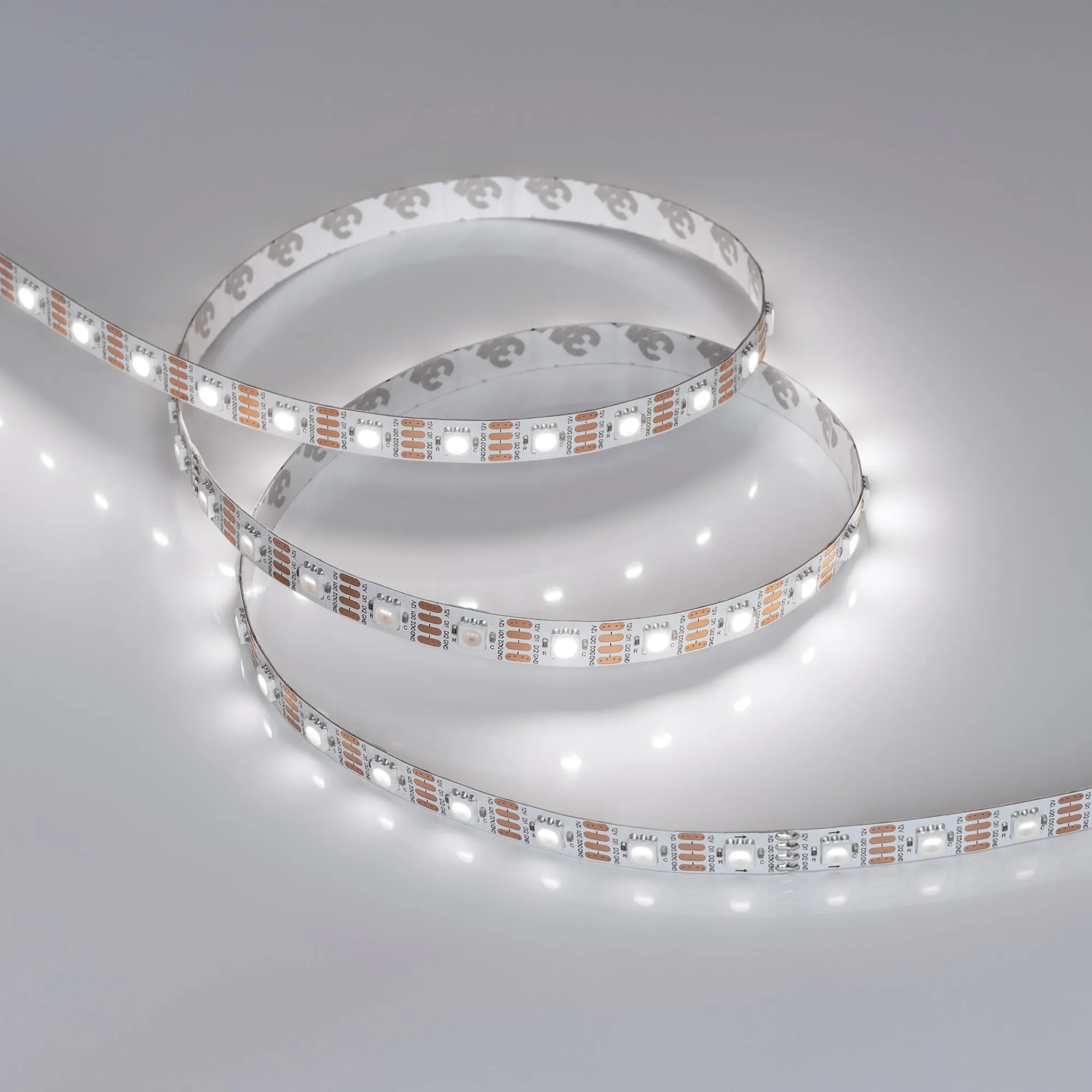 Лента светодиодная SPI-B60-10mm 12V White6000-PX1-RAM (9.3 W/m, IP20, 5060, 5m) (Arlight, бегущий огонь)