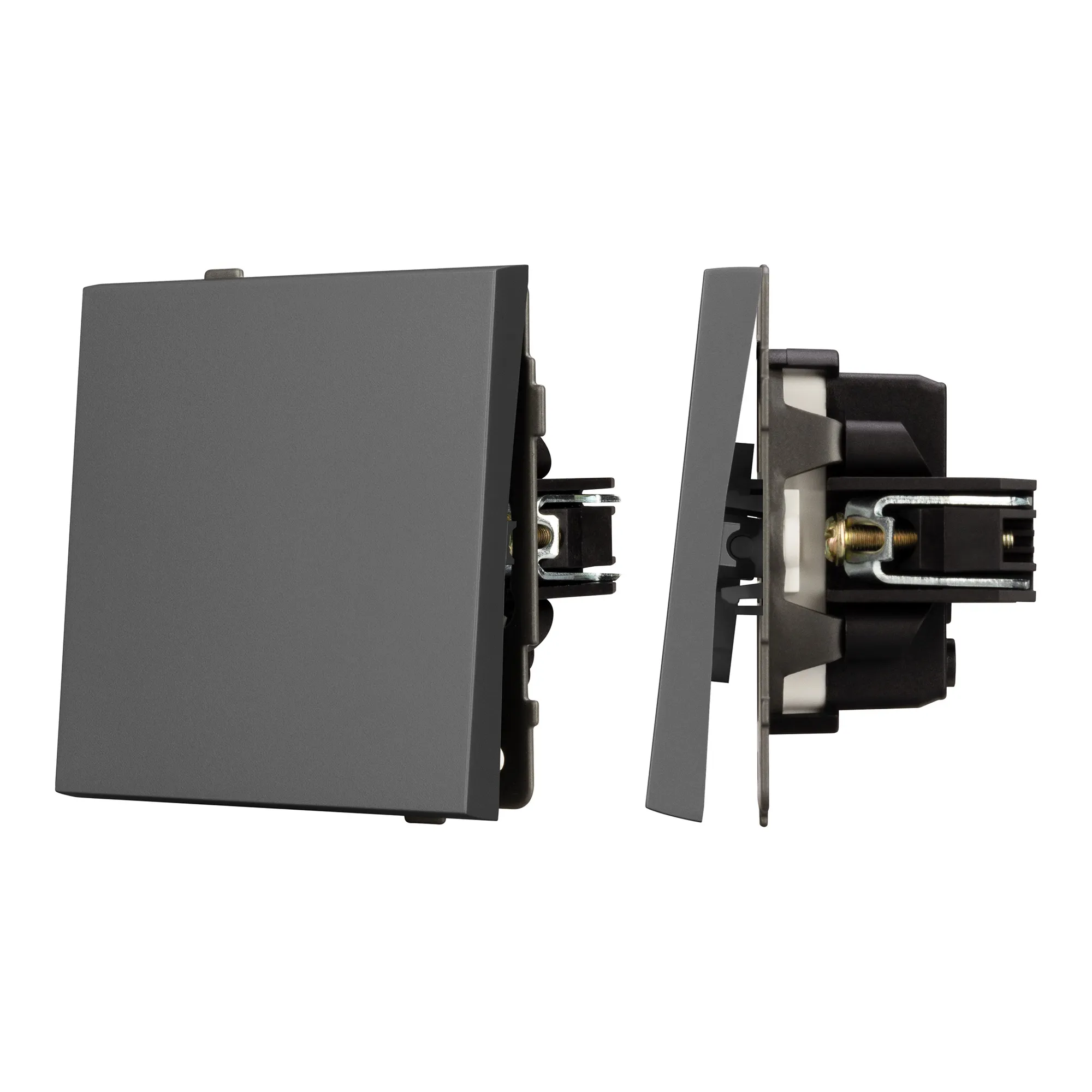 Механизм выключателя одноклавишный перекрёстный SWT-TENDO-MKX1-SFPL-GR (230V, 10A) (Arlight, -)