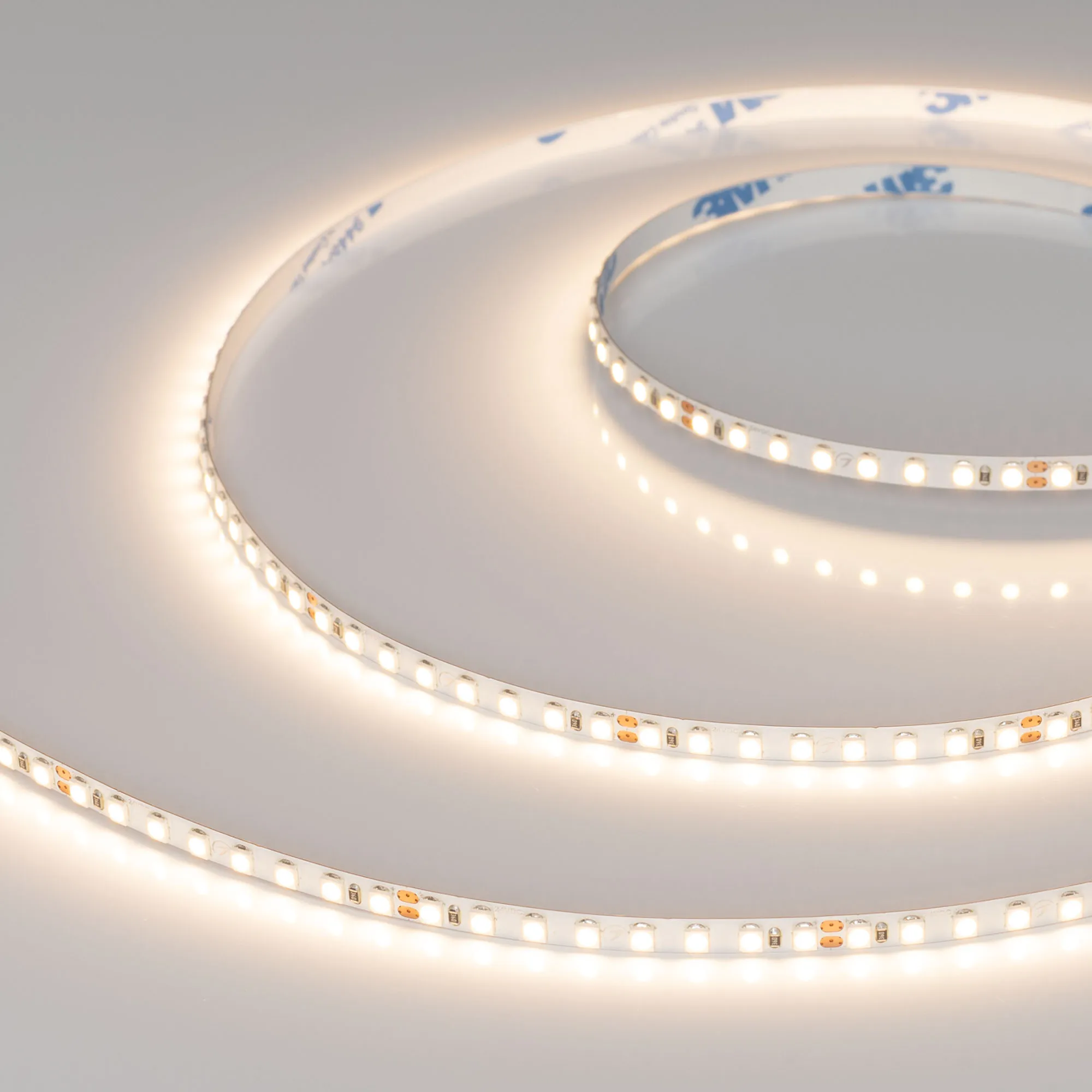 Лента светодиодная RT-A160-5mm 24V Warm3000 (9.6 W/m, IP20, 2835, 5m) (Arlight, Открытый) - изображение товара