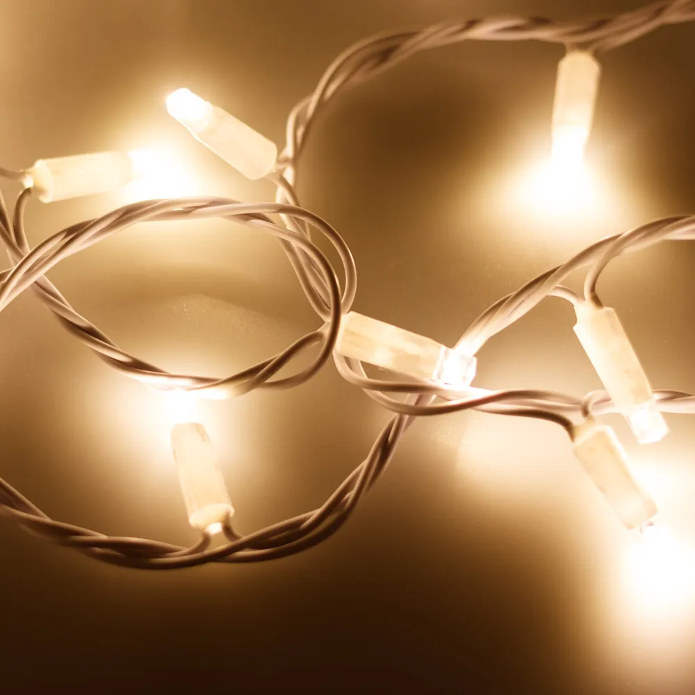 Светодиодная гирлянда ARD-STRING-PRO-10000-WHITE-100LED-STD WARM (230V, 7W) (Ardecoled, IP65) - изображение товара