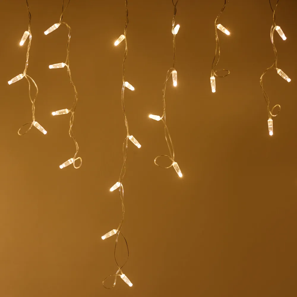 Светодиодная гирлянда ARD-EDGE-CLASSIC-2400x600-CLEAR-88LED-MILK-FLASH Warm (230V, 6W) (Ardecoled, IP65) - изображение товара