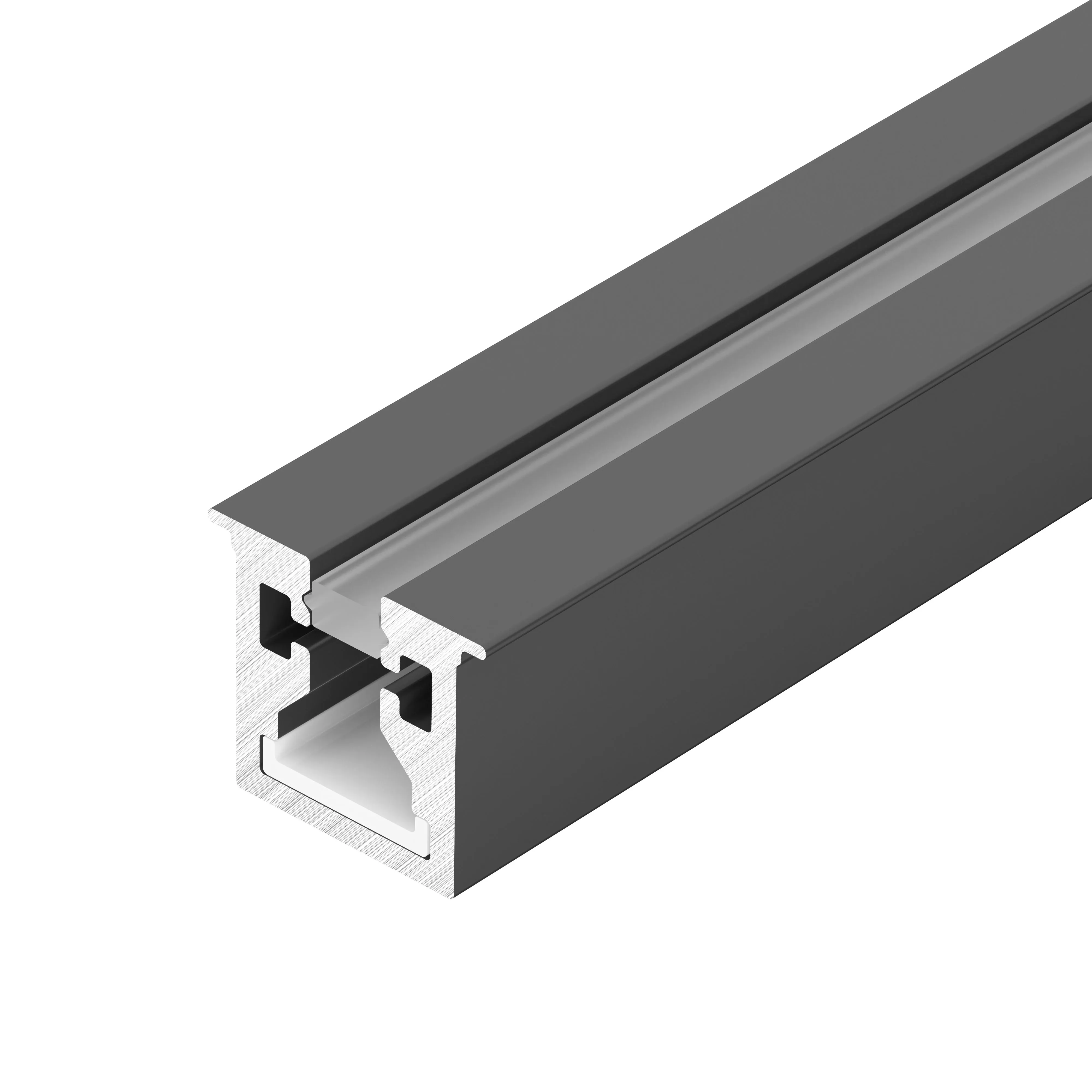 Профиль с экраном SL-MINI-3-H10-F12-2000 IRON GREY (Arlight, Алюминий+пластик) - изображение товара