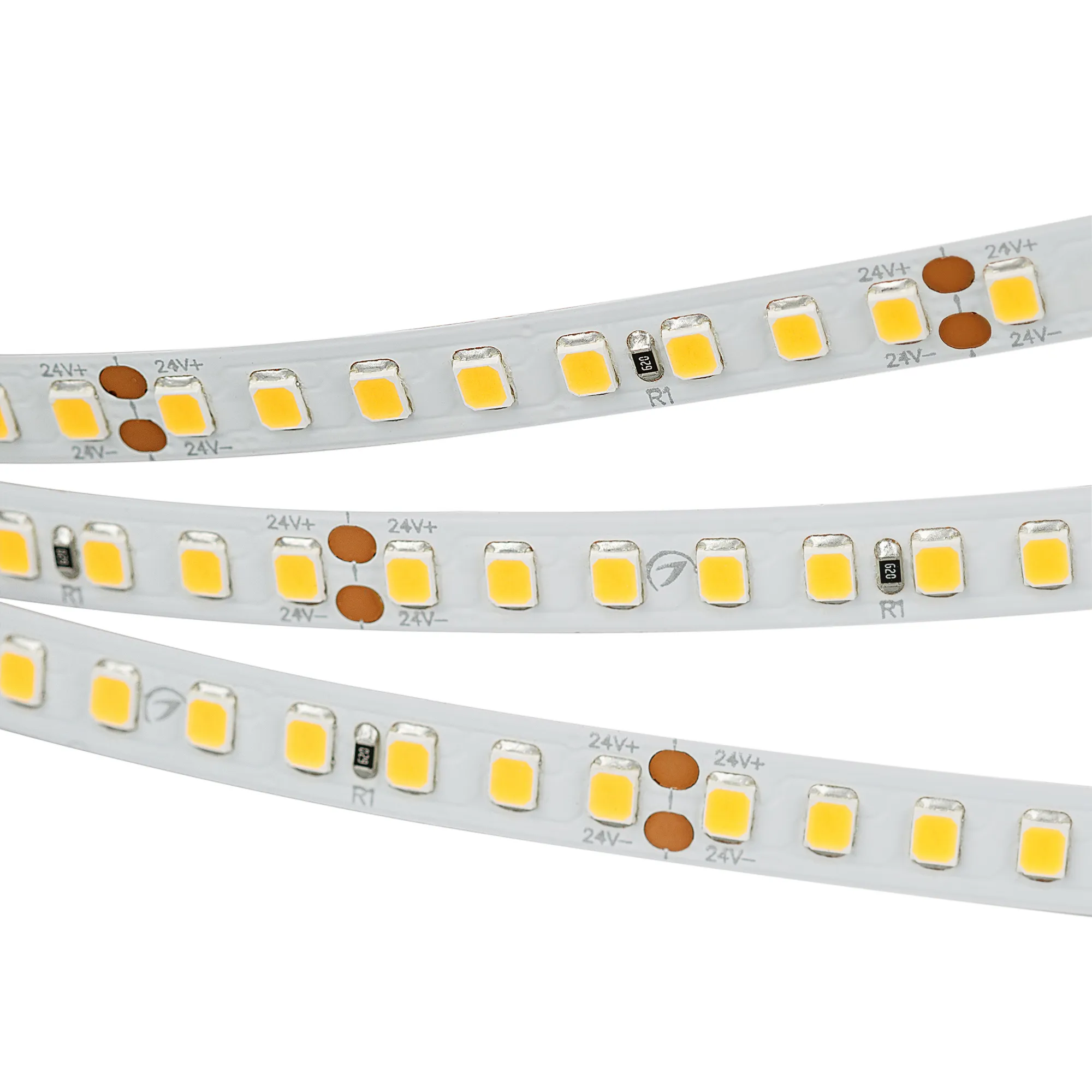 Лента светодиодная RT 2-5000 24V Warm3000 2x (2835, 160 LED/m, LUX) (Arlight, 12 Вт/м, IP20)